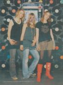 Multi signed Sonja (Zimmerli), Isabelle (Eder), Muriel (Rhyner) colour magazine page 11x8, 25