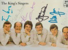 Multi signed Alastair Hume, Brian Kay plus 4 others, 'The King's Singers' Promo colour photo 6x4