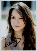 Anaïs Demoustier signed colour photo 8x6 Inch Approx, French Actress. Good condition. All autographs
