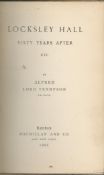 Alfred Lord Tennyson. 'Locksley Hall Sixty Years After etc' Published by Macmillan and Co, London,