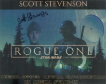 Star Wars Rogue One 8 x 10 inch colour photo signed by actor Scott Stevenson. Good condition. All