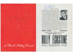 Don Cornell and one other signed 2 A Harold Fielding Concert programme. Good condition. All