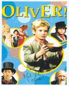 Mark Lester signed 10x8 inch Oliver ! Colour montage photo. Good condition. All autographs come with