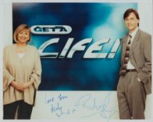 Richard and Judy signed 10x8inch colour photo. Good condition. All autographs come with a