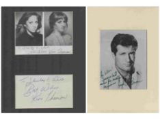 Actor and Actress 2 Collection Kim Thomson signed white card 5x3 Inch Mounted Dedicated includes