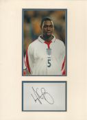 Ledley King signed 16x12 inch mounted signature piece. Good condition. All autographs come with a