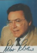 Peter Schreier signed colour photo 6x4 Inch Was a German tenor in opera, concert and lied, and a