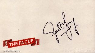 Gareth Barry signed Royal Mail the FA Cup FDC. Stain marks on front & back of FDC. Good condition.
