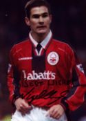 Nigel Clough signed 7x5 inch Nottingham Forrest colour photo. Good condition. All autographs come