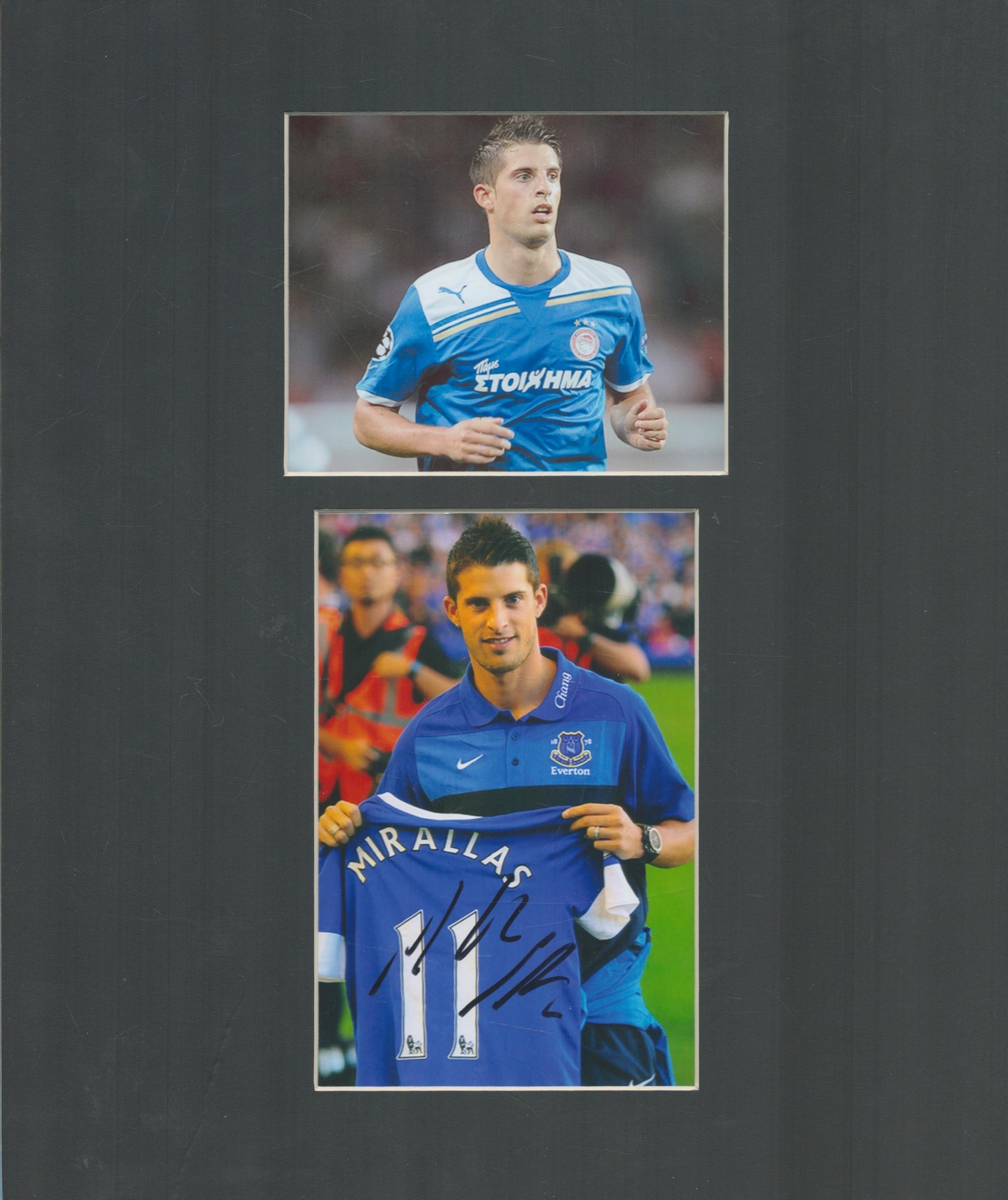 Kevin Mirallas signed 10x12inch mount. Good condition. All autographs come with a Certificate of