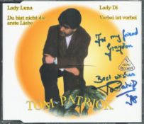 Tom Patrick signed Lady Luna CD sleeve disc included. Dedicated. Good condition. All autographs come