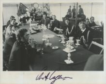 Christopher Cazenove signed black and white photo 10x8 Inch Was an English film, television and