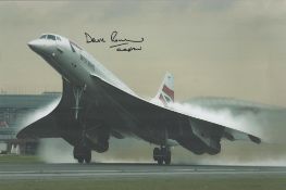 Capt David Rowland Concorde signed 12 x 8 colour photo Captain David Rowland FRAeS FRIN who joined