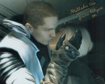 Star Wars Nathalie Cox as Juno Eclipse signed 10 x 8 inch colour movie scene photo She portrayed