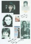 Gabrielle Drake signed A4 page on 7 unsigned montage photo. Good condition. All autographs come with