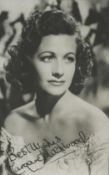 Margaret Lockwood, CBE signed vintage black and white photo 55x35 Inch Was a British actress One