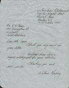 Wilma Reading Australian Singer Als Dated 17th Oct 1978. Good condition. All autographs come with