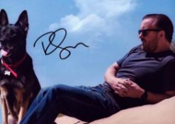 Ricky Gervais signed 7x5 inch colour inch photo. Good condition. All autographs come with a