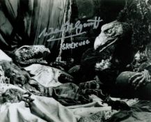 Michael Kilgarriff The Dark Crystal (1982) as SkekUng actor signed 10 x 8 inch black and white