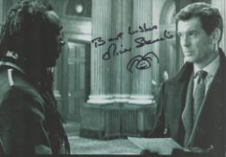 Oliver Skeete signed black and white 10x8 Inch Jamed Bond Film Is a British showjumper turned