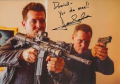 Jon Seda, actor. Two signed and dedicated 11x8 inch photos, both in character as 'Antonio Dawson'