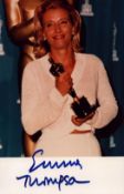 Emma Thompson signed 5.5x3. 5 inch colour photo. Good condition. All autographs come with a