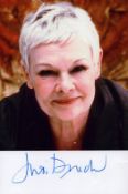 Judi Dench as M signed super 6 x 4 inch colour photo. English actress and was notable for being