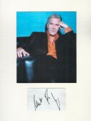 Martin Fry 16x12 overall mounted signature piece includes signed album page and colour photo. Good