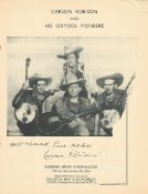 Carson Robinson, Bill Mitchell and Peral Mitchell signed Vintage song book 23 tunes as includes
