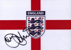 Danny Mills signed 7x5 inch colour England Flag photo. Good condition. All autographs come with a