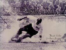 Football, Sir Thomas Finney, CBE signed black and white Photo 10x8 Inch. Good condition. All