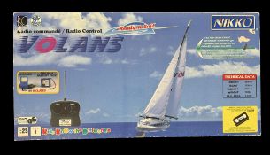 Nikko Volans Remote control Sailing Boat, in original box Item No. 190401/2. box shows signs of age.