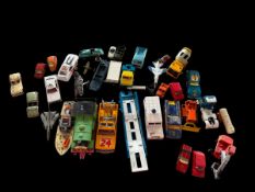 Toy collection, Matchbox Super Kings Team Honda, Corgitronics Police Land rover, Dinky Motor