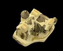 David Winter Cottages Christmas Ornaments Hogmanay and Christmas in Scotland. In original wrappers