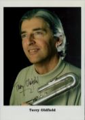 Terry Oldfield signed 11x8 Inch colour photo. Is an English composer, and brother to Sally and
