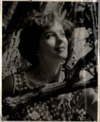 Barbara Shelley signed 10x8 inch black and white photo dedicated. Good condition Est.