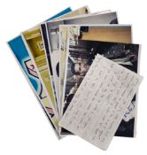 Entertainment collection 8, assorted signed photos and signature pieces includes names such as