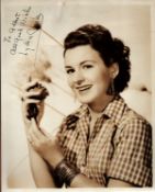 Lydia Clarke Heston signed 10x8 inch black and white vintage photo dedicated. with original