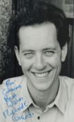 Richard E Grant signed 8x5 inch black and white photo dedicated.. Good condition Est.