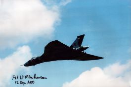 Flt Lt Mike Pearson RAF 12 Squadron VULCAN Bomber AEO signed photo. Good condition Est.