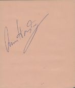 Tennis Anne Jones signed 5x4 album page and 10x8 vintage black and white photo. Good condition Est.