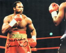 Lennox Lewis signed 10x8inch colour photo. Good condition Est.