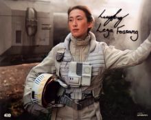 Star Wars The Rise of Skywalker 8x10 photo signed by Lucy Feng as Lega Fossang. Good condition Est.