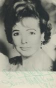 Jessie Mathews signed 6x4 inch black and white photo. Good condition Est.