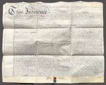 Antique Mortgae papers stunning calligraphy dated 2nd February 1876. Good condition Est.