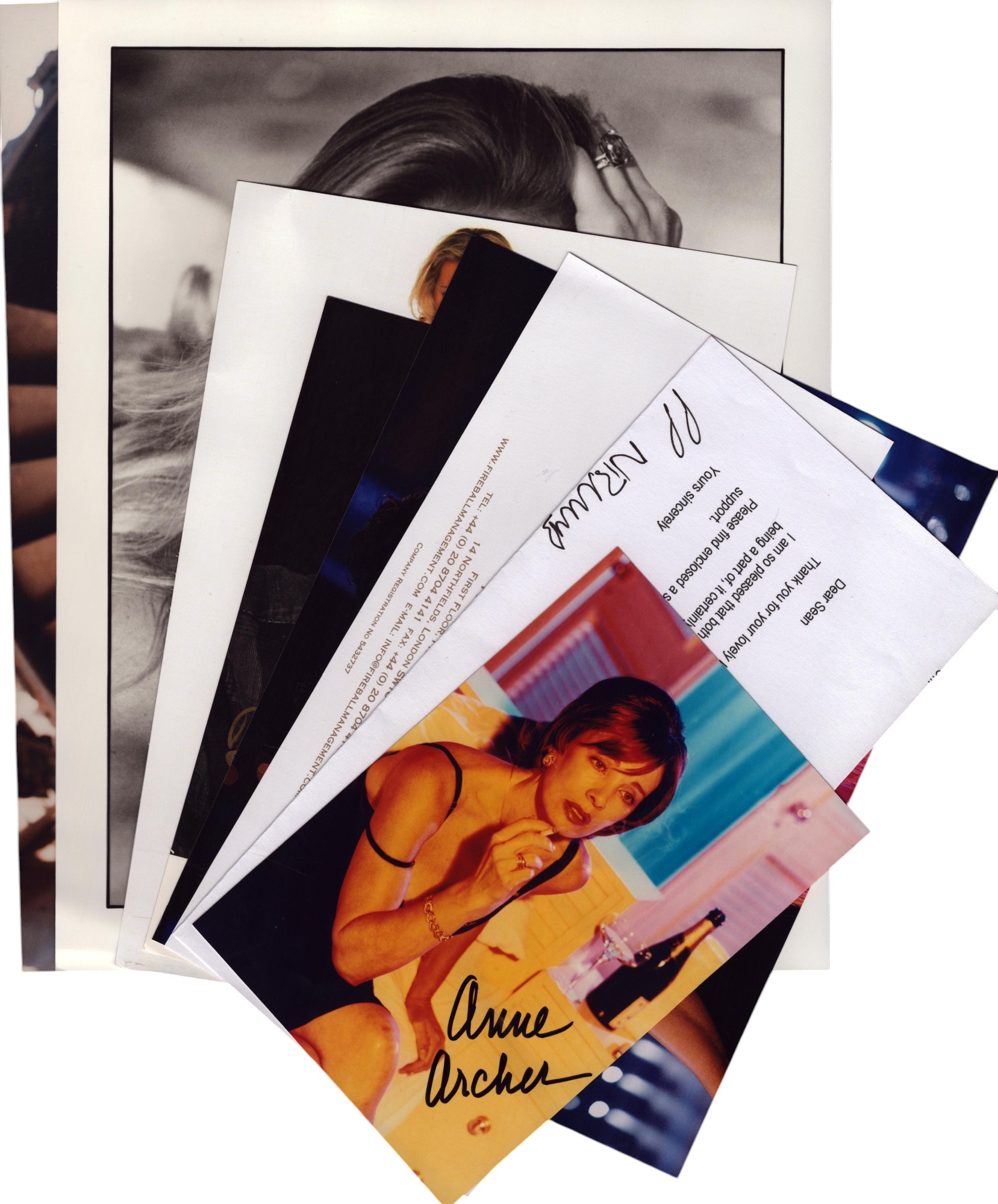 TV/Film collection 6, assorted signed photos includes Kathleen Kinmont, Karen Hardy, Jorge Garcia,