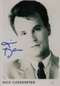 Nick Cassavetes, a signed 7x5 inch photo. American actor, director, and writer. He has directed such