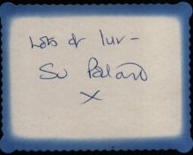 Su Pollard signed album page. Good condition Est.