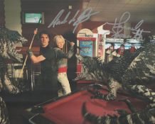 Primeval Hannah Spearritt and Andrew Lee Potts hand signed 10x8 photo. This beautiful 10x8 hand
