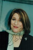 Caroline Quentin signed colour photo 9x6 Inch. Is an English actress, broadcaster and television